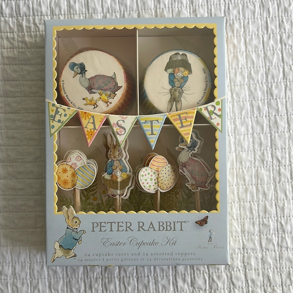 Peter Rabbit Easter Cupcake Kit 24 cases and Toppers